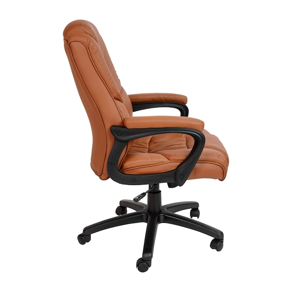 Flash Furniture 400 lb. Big & Tall Brown LeatherSoft Office Chair - CX-1179H-BR-GG