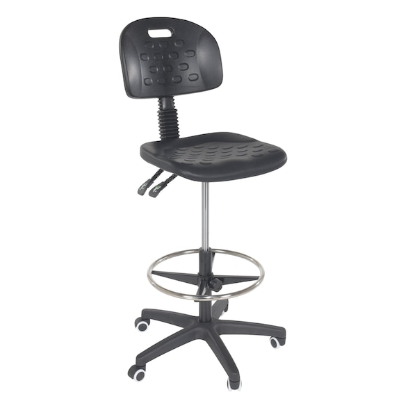 Vestil Ergonomic Work Chair, Adj. Height Chair 22 In - 32 In. - ESE-WC-2232