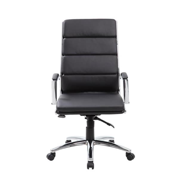 Procomfort Executive Caressoftplus Chair With Metal Chrome Finish - Black - PR886418