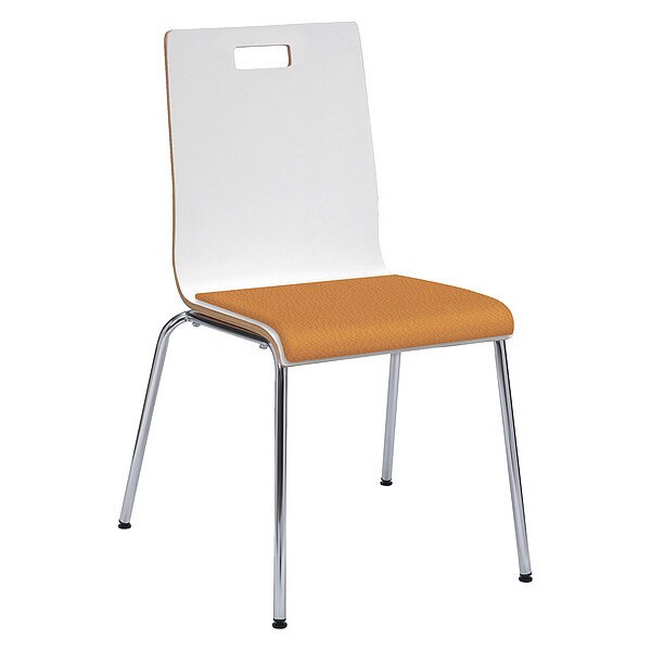 Kfi Cafe Chair, White/Fiesta - 9222-WH-FIESTA