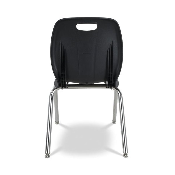 Virco N2 Series 16" Classroom Chair, 3rd - 4th Grade with Nylon Glides - Wine Seat - N216