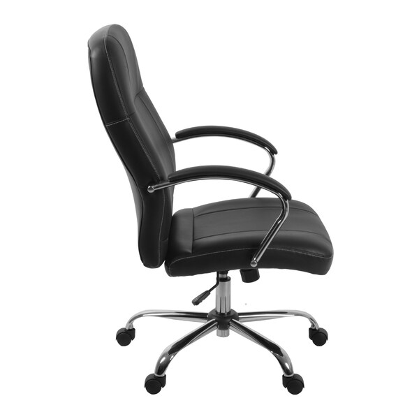Regency Cielo Conference Leatherette Executive Mid-Back Arm Office Chair, Black - 3010BK