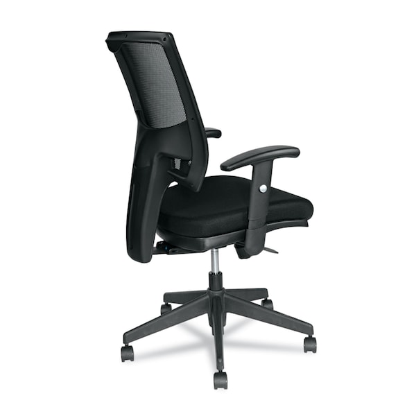 Alera Task Chair Epoch Series Fabric-Mesh Multifunction Chair, Padded Arms, 19" to 24" Height, Fabric - ALEEP42ME10B