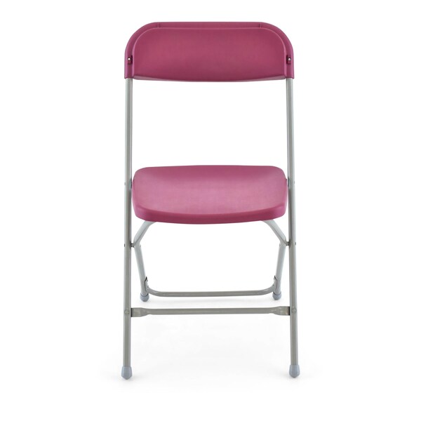 Atlas Commercial Products TitanPRO Plastic Folding Chair, Burgundy - PFC2BGY