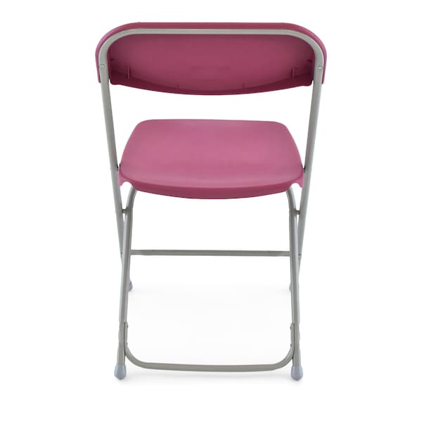 Atlas Commercial Products TitanPRO Plastic Folding Chair, Burgundy - PFC2BGY