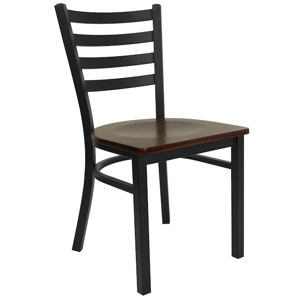 Flash Furniture Hercules Restaurant Chair, 16-1/2 in W 17" L 32-1/4" H - XU-DG694BLAD-MAHW-GG