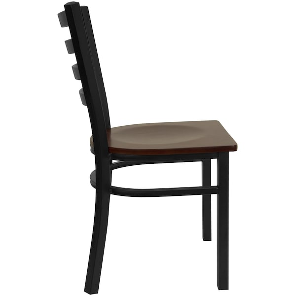 Flash Furniture Hercules Restaurant Chair, 16-1/2 in W 17" L 32-1/4" H - XU-DG694BLAD-MAHW-GG