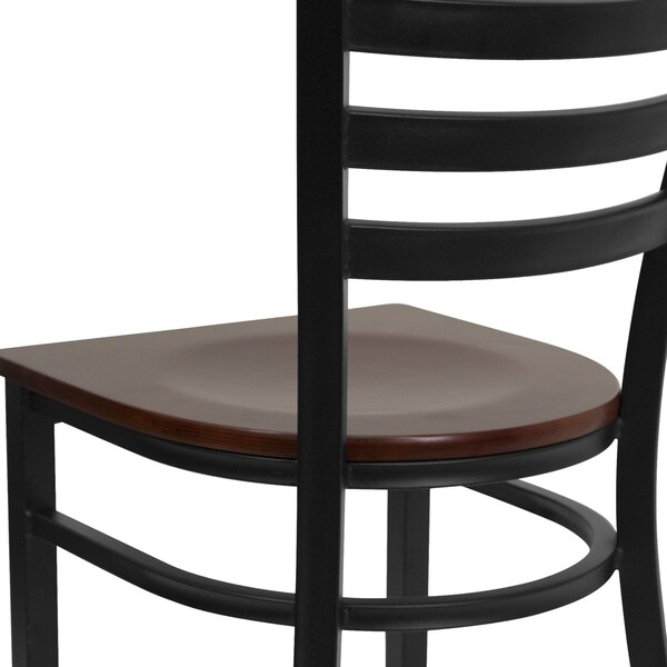 Flash Furniture Hercules Restaurant Chair, 16-1/2 in W 17" L 32-1/4" H - XU-DG694BLAD-MAHW-GG