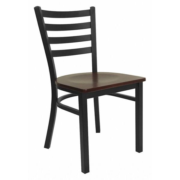Flash Furniture Hercules Restaurant Chair, 16-1/2 in W 17" L 32-1/4" H - XU-DG694BLAD-MAHW-GG