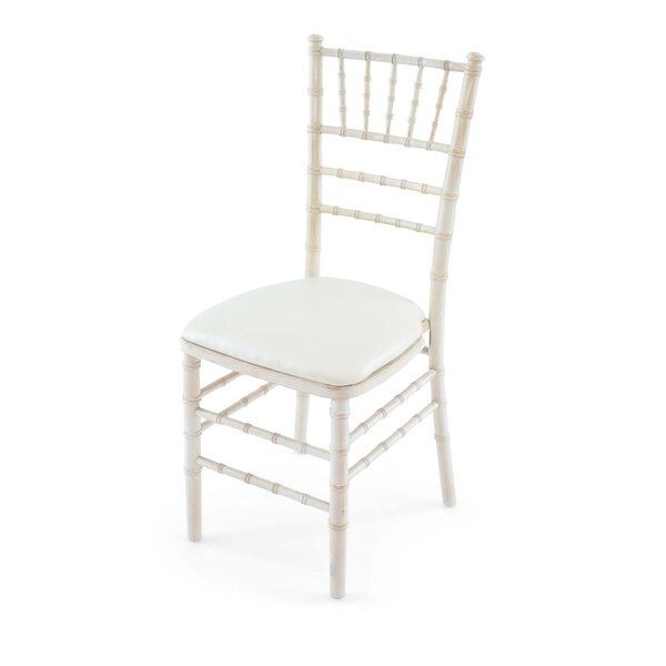Atlas Commercial Products Wood Chiavari Chair, White Wash - WCC4WHW