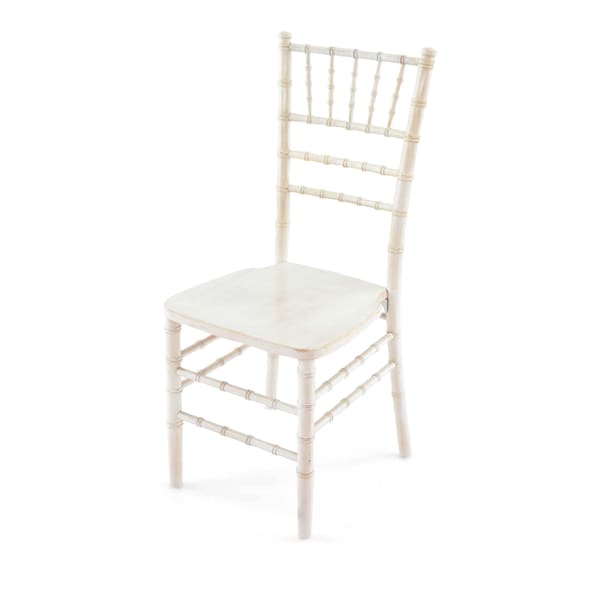 Atlas Commercial Products Wood Chiavari Chair, White Wash - WCC4WHW