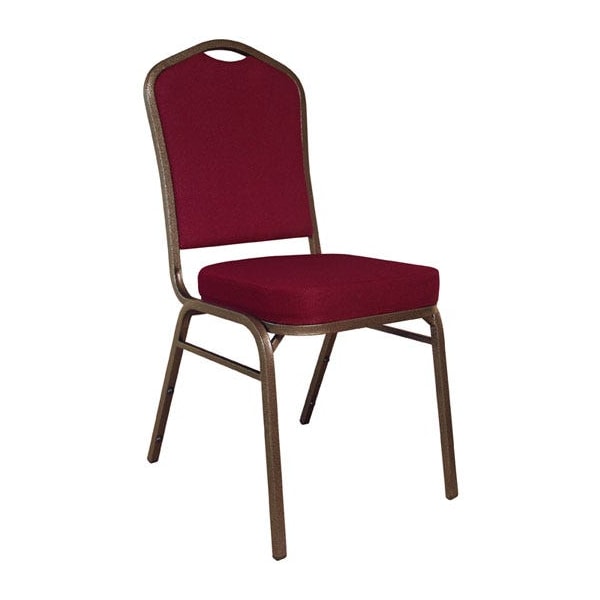 Atlas Commercial Products Copper Vein Banquet Chair, Solid Burgundy Upholstery - CBC9BGFCF