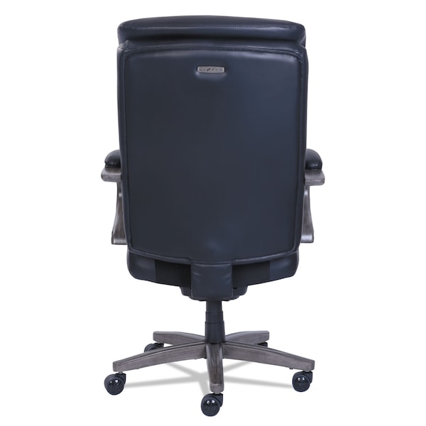 La-Z-Boy Woodbury High-Back Executive Chair, To 300 lbs., Black/Weathered Gray - 48962A