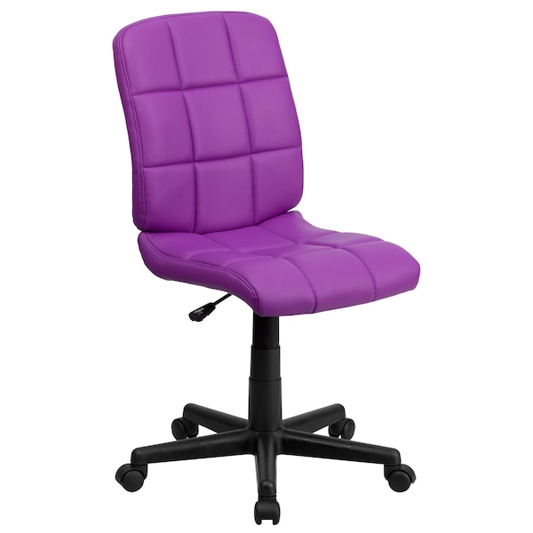 Flash Furniture Metal Contemporary Chair, 16-3/4" to 21-3/4, Purple - GO-1691-1-PUR-GG