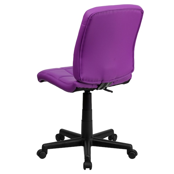 Flash Furniture Metal Contemporary Chair, 16-3/4" to 21-3/4, Purple - GO-1691-1-PUR-GG