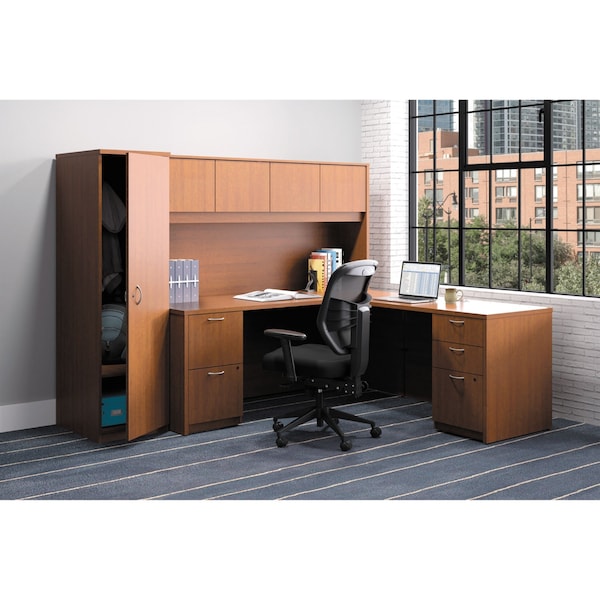 Hon Basyx Task Chair Chair, Mesh, Hi-Back, Black, Adjustable Arms, Mesh, Black - VL531MM10
