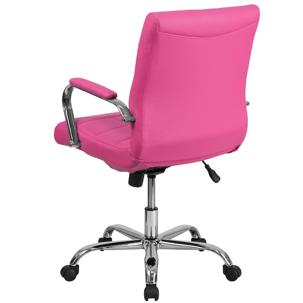 Flash Furniture Contemporary Chair Fixed Arms, 18-1/2" to 22-1/4" Height, Pink - GO-2240-PK-GG