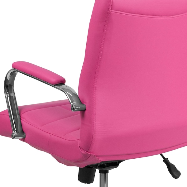 Flash Furniture Contemporary Chair Fixed Arms, 18-1/2" to 22-1/4" Height, Pink - GO-2240-PK-GG