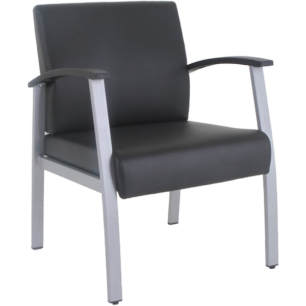 Lorell Mid-Back Healthcare Guest Chair, Black - LLR67012