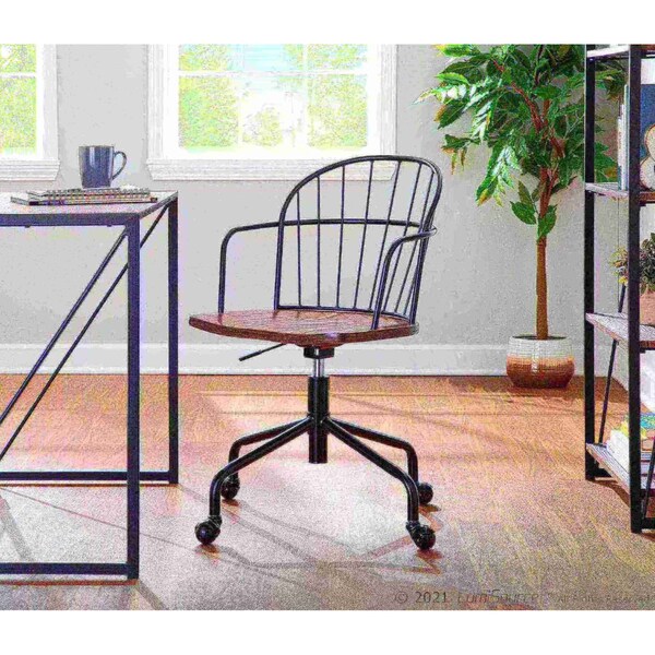 Lumisource Riley Office Chair - OC-RILEY BKBN