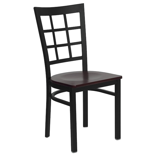 Flash Furniture Hercules Restaurant Chair, 16-1/2 in W 20" L 36-1/2" H - XU-DG6Q3BWIN-MAHW-GG