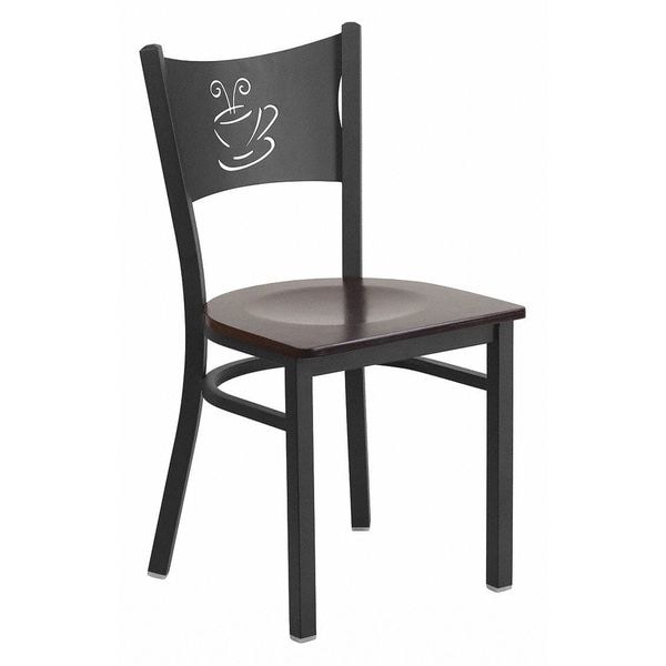Flash Furniture Hercules Restaurant Chair, 17-1/4 in W 20" L 33-1/4" H - XU-DG-60099-COF-WALW-GG