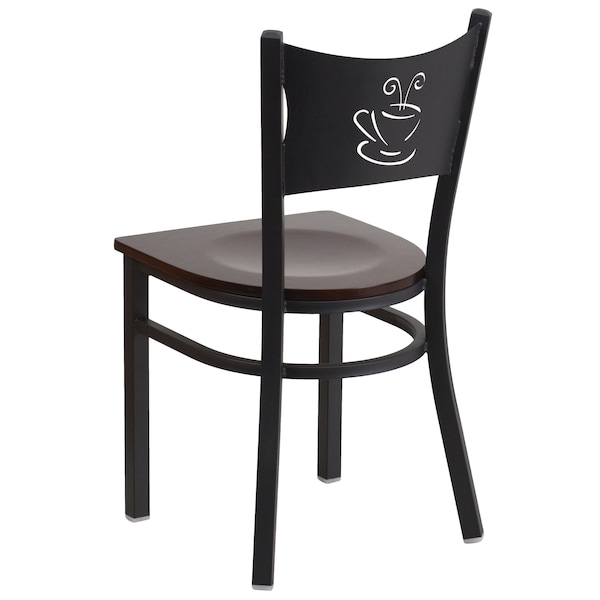 Flash Furniture Hercules Restaurant Chair, 17-1/4 in W 20" L 33-1/4" H - XU-DG-60099-COF-WALW-GG