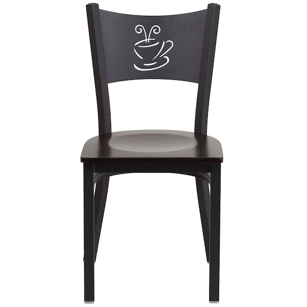 Flash Furniture Hercules Restaurant Chair, 17-1/4 in W 20" L 33-1/4" H - XU-DG-60099-COF-WALW-GG