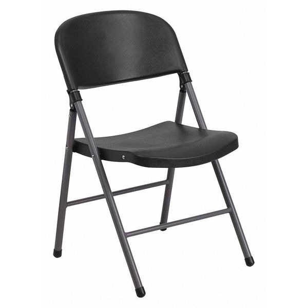Flash Furniture Black Plastic Folding Chair - DAD-YCD-50-GG