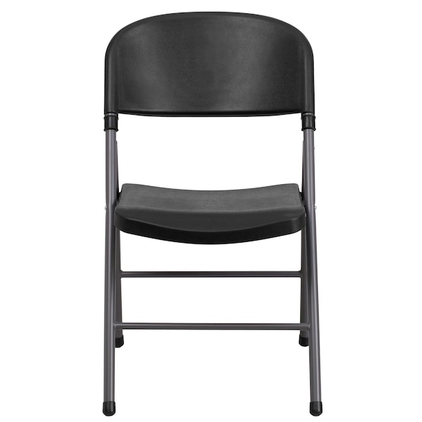 Flash Furniture Black Plastic Folding Chair - DAD-YCD-50-GG