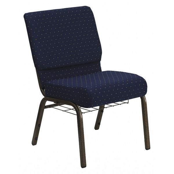 Flash Furniture Hercules Church Chair, Blue Back, 21-1/4 in W 25" L 33" H, Fabric Seat - FD-CH0221-4-GV-S0810-BAS-GG