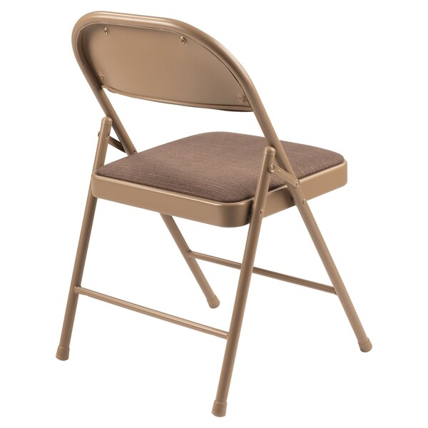 Commercialine Fabric Padded Folding Chair, Star Trail Brown, PK4 - 973