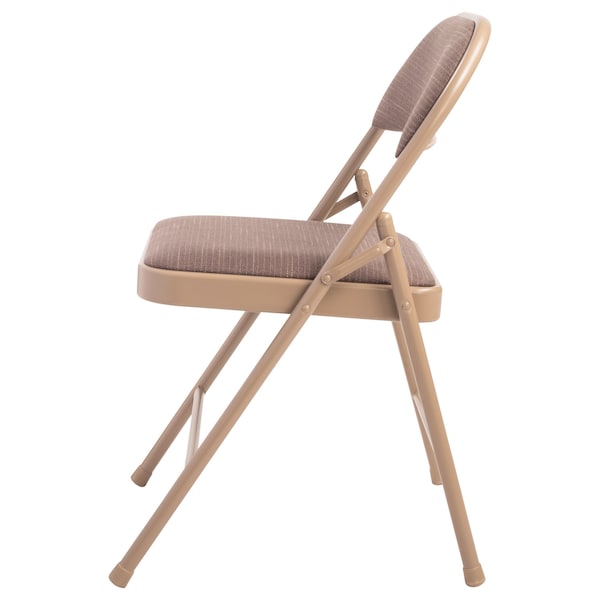Commercialine Fabric Padded Folding Chair, Star Trail Brown, PK4 - 973