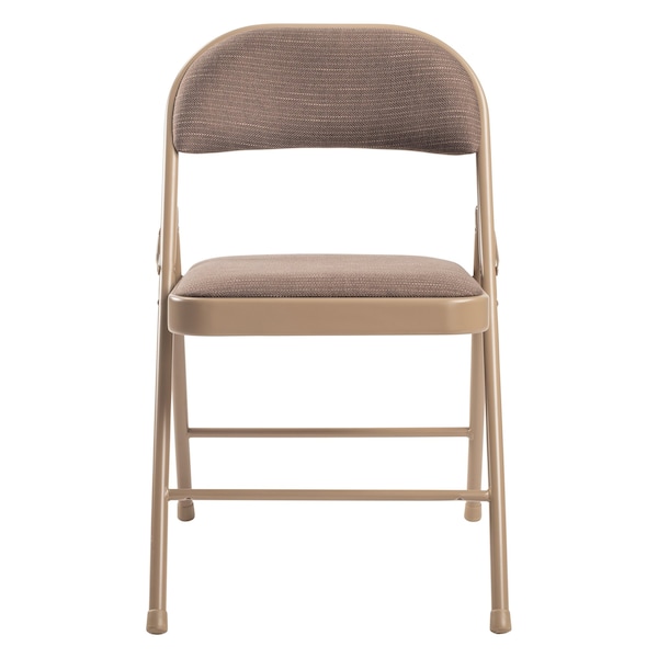 Commercialine Fabric Padded Folding Chair, Star Trail Brown, PK4 - 973