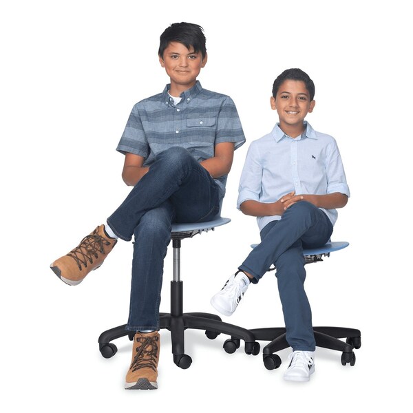 Virco ZUMA Series 18" Task Chair, 5th Grade - Adult - Navy Seat - ZTASK18