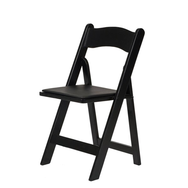 American Classic A-101-BK Wood Folding Chair  Black - A-101-BK-WEB1