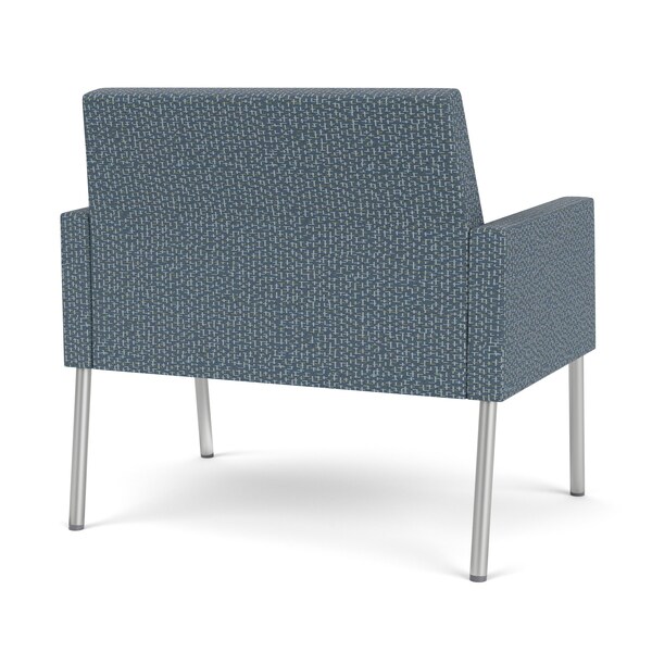 Lesro Mystic Lounge Reception Bariatric Chair, Silver, RF Serene Upholstery - ML1401