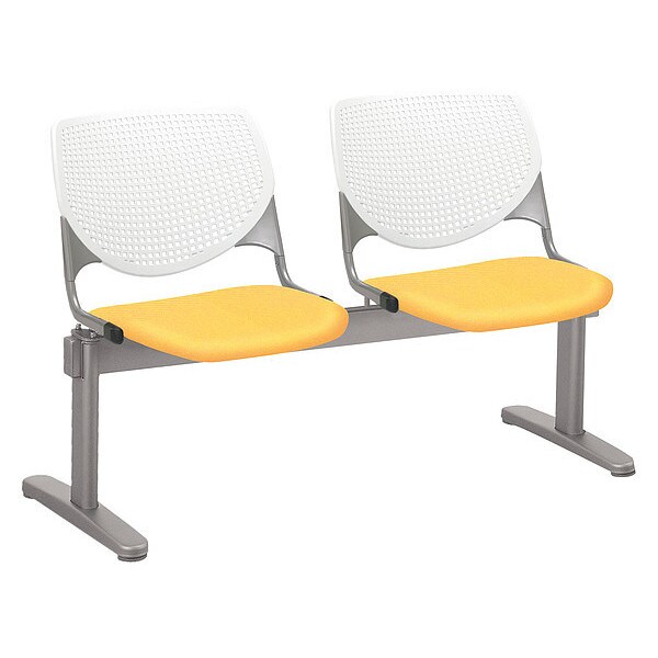 Kfi Kool Beam Seat Beam Seating, Daffodil Back, 47 in W 22” L 31” H - 2300BEAM2-P08-DAFFODIL