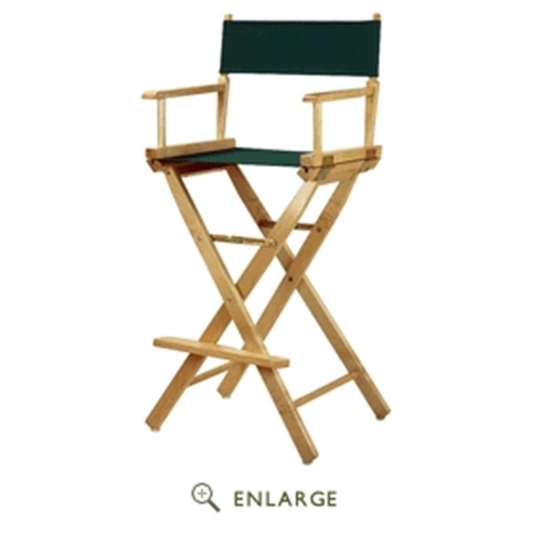 Betterbeds 230-00-021-32 30 in. Directors Chair Natural Frame with Hunter Green Canvas - BE4269198