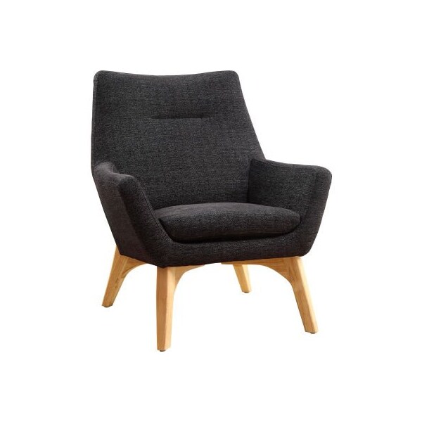 Lorell Lorell Upholstered Fabric Chair - Black - Quintessence Collection - LLR68958