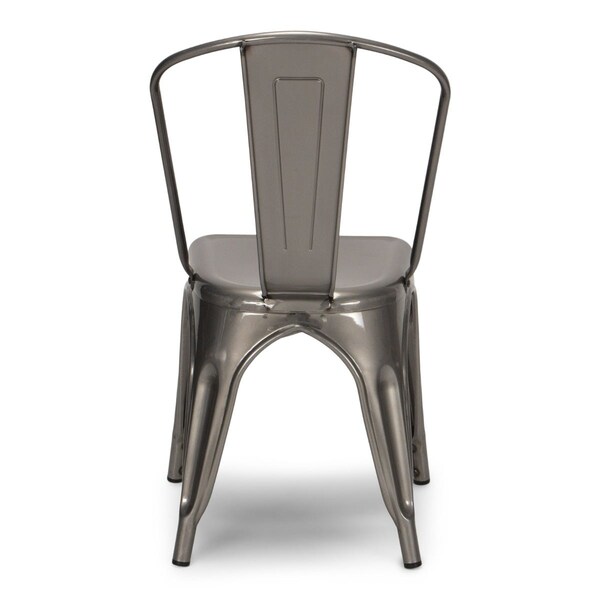 Atlas Commercial Products Titan Series Industrial Metal Chair, Clear Coat - MSC9CC