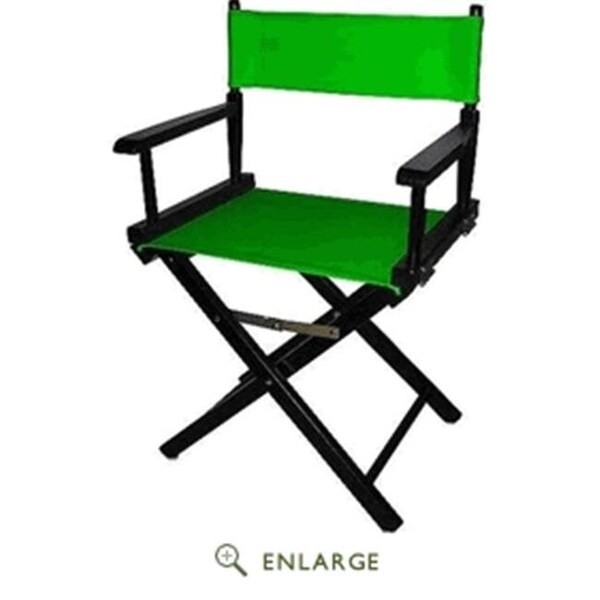 Casual Home Casual Home 200-02-021-33 18 in. Directors Chair Black Frame with Green Canvas - 200-02/021-33
