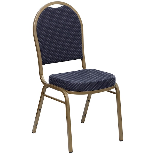 Flash Furniture Navy Fabric Banquet Chair - 4-FD-C03-ALLGOLD-H203774-GG