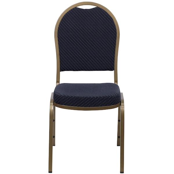 Flash Furniture Navy Fabric Banquet Chair - 4-FD-C03-ALLGOLD-H203774-GG
