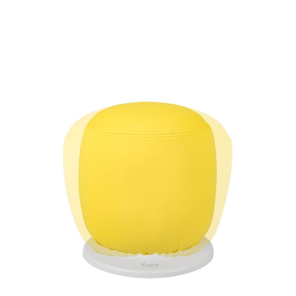 Kore Design Kids Adjustable Pivot Stool, Small, 13in. to 17in., Yellow - KDAP-2024WK