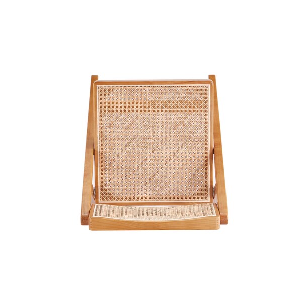 Manhattan Comfort Pullman Folding Dining Chair in Nature Cane- Set of 2 - DCCA08-NA