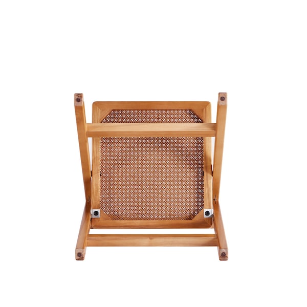 Manhattan Comfort Pullman Folding Dining Chair in Nature Cane- Set of 2 - DCCA08-NA