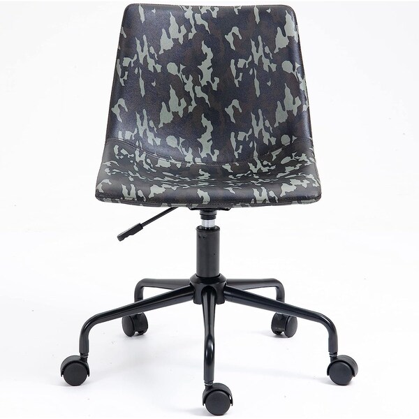 Isl Furnishings InterSpaceLiving Print Desk Chair Camo Vinyl/Black - CH41DC-VL20-PC01