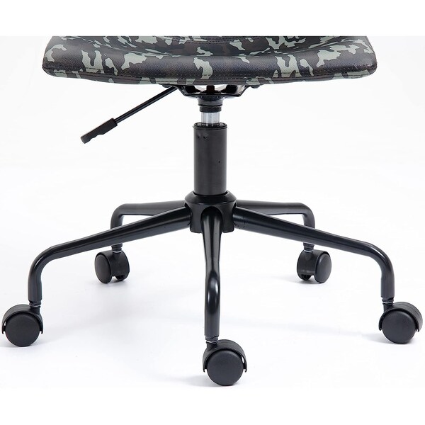 Isl Furnishings InterSpaceLiving Print Desk Chair Camo Vinyl/Black - CH41DC-VL20-PC01
