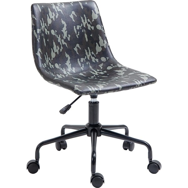 Isl Furnishings InterSpaceLiving Print Desk Chair Camo Vinyl/Black - CH41DC-VL20-PC01